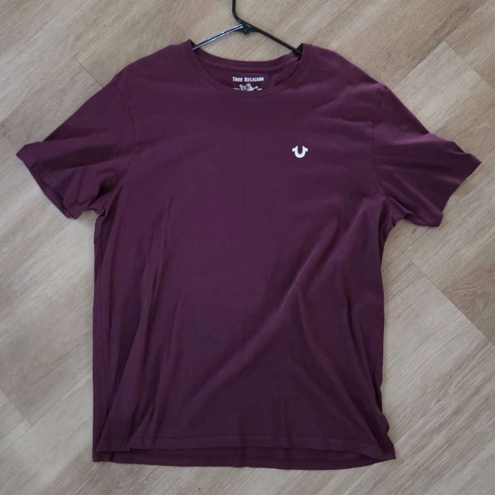 True Religion Burgundy Graphic Tee